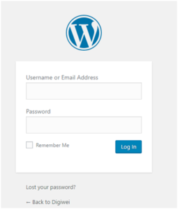 WordPress admin login with added SEO plugin field for DigiWEI digital marketing in Torrance CA
